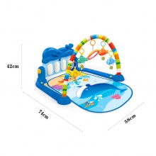 鲸鱼脚踏琴宝宝脚踏钢琴婴儿健身架带灯光音乐宝宝早教玩具游戏毯