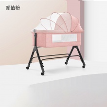 DUO功能可折叠婴儿床可移动便携式新生儿摇篮床欧式宝宝床拼接大床