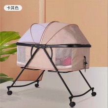 可移动折叠婴儿床儿新生多功能bb床便携摇篮床护理宝宝床拼接大床