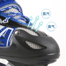 单闪儿童溜冰鞋PVC轮全套装轮滑鞋滑冰鞋男女滑轮可调节厂家批发