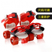儿童可调轮滑鞋双排轮溜冰鞋简易四轮旱冰鞋暴走鞋厂家直供批发