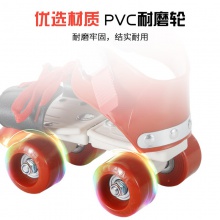 儿童可调轮滑鞋双排轮溜冰鞋简易四轮旱冰鞋暴走鞋厂家直供批发