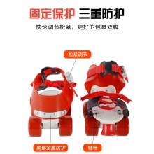 儿童可调轮滑鞋双排轮溜冰鞋简易四轮旱冰鞋暴走鞋厂家直供批发