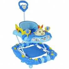 多功能折叠式音乐婴儿学步车 音乐静音轮和座椅