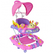 多功能折叠式音乐婴儿学步车 音乐静音轮和座椅