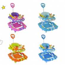 多功能折叠式音乐婴儿学步车 音乐静音轮和座椅