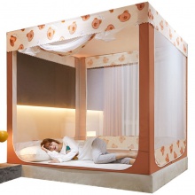 蒙古包蚊帐家用 卧室新型儿童纹账 新款防尘顶布方便拆洗