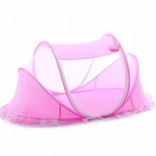 宝宝蚊帐免安装可折叠带支架BB有底蒙古包0-3岁婴儿童床蚊帐罩大