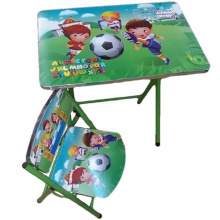 厂家折叠学习桌椅学校儿童学习桌套装家用单人折叠学生书桌