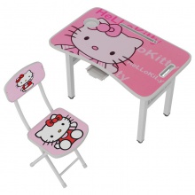儿童书桌家用学习写字折叠桌学生简易小桌子女孩卧室桌椅套装批发