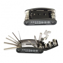 自行车工具内六角螺丝刀套筒扳手便携折叠修理配件骑行多功能工具