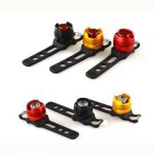 自行车灯5LED塑料自行车白光青蛙灯套装批发 头盔警示宝石灯