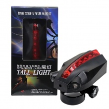 自行车尾灯 带Logo投影激光尾灯 自行车灯 投影尾灯