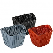 自行车双人电动车塑料蓝防雨防水篮子车筐不带盖 骑行用品