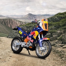 1:18 KTM 450 Rally 红牛摩托车模型送礼男孩批发