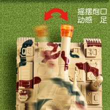 儿童玩具坦克军事模型车 炫酷声光电动万象儿童礼物玩具