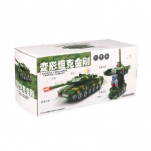 抖音同款电动变形坦克万向变形汽车玩具车灯光音乐电动变形机器人