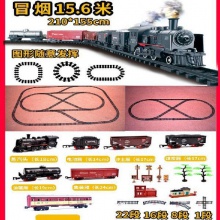 火车轨道真古典玩具高铁拖玛撕套装复古蒸汽玩具男孩
