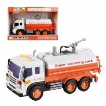 大号惯性儿童玩具车云梯消防车玩具环卫车宝宝玩具会讲故事会喷水