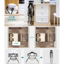 婴儿床儿新生可折叠摇篮床简易便携式多功能小bb床宝宝哄睡摇摇床