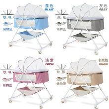 婴儿床儿新生可折叠摇篮床简易便携式多功能小bb床宝宝哄睡摇摇床