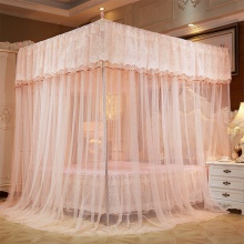 加粗加密支架方顶蚊帐三开门宫廷落地式文帐1.2/1.5/1.8m