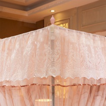 加粗加密支架方顶蚊帐三开门宫廷落地式文帐1.2/1.5/1.8m