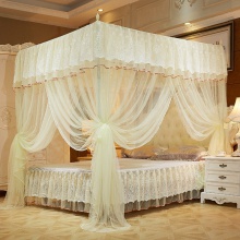 加粗加密支架方顶蚊帐三开门宫廷落地式文帐1.2/1.5/1.8m