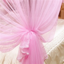 简约款三开门公主房落地式蚊帐家用蕾丝宫廷文帐1.5/1.8m