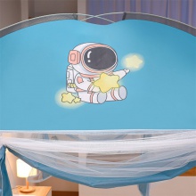 蒙古包蚊帐家用卧室免安装儿童防摔婴儿床家用防尘顶卡通卧室蚊帐