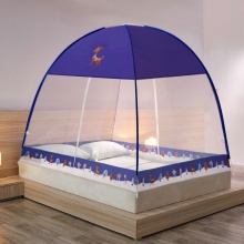 蒙古包蚊帐家用卧室免安装儿童防摔婴儿床家用防尘顶卡通卧室蚊帐
