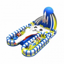 新款大型户外儿童充气城堡乐园室外蹦蹦床跳跳床攀岩滑梯游乐设备