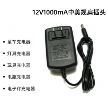 童车充电器12V1A铅酸电池充电器儿童电动车汽车玩具车电瓶 适配器