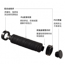 自行车把套缠绕式皮面把带把套山地车锁死减震防滑手把套握把配件