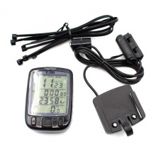 山地自行车码表骑行无线中文防泡夜光测速器里程表单车配件迈速表