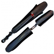 山地车带灯挡泥板 灯板三片泥瓦自行车挡泥板骑行装备