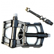 山地车轴承脚踏自行车三培林脚蹬铝合金3轴承脚蹬三轴承脚踏配件