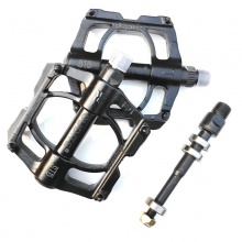 山地车轴承脚踏自行车三培林脚蹬铝合金3轴承脚蹬三轴承脚踏配件