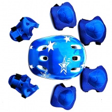 儿童轮滑头盔护具7件套滑板小孩平衡车加厚护膝旱溜冰鞋护具套装