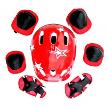儿童轮滑头盔护具7件套滑板小孩平衡车加厚护膝旱溜冰鞋护具套装