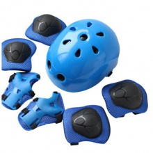 男女轮滑护膝护肘护腕6件套儿童学生滑冰旱冰溜冰鞋滑板护具套装