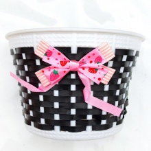 小小号滑板车自行车半手工编织篮 抗压精品车篮塑料编骑行用品