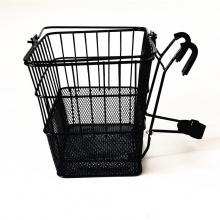 自行车车筐可拆卸山地车篮子挂网篮铁丝