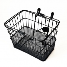 自行车车筐可拆卸山地车篮子挂网篮铁丝