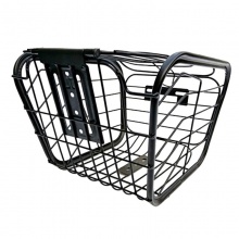 电动自行车车篮子前车筐电瓶车车筐加粗带盖车篓菜篮子电动车车篮
