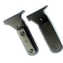 电动车前置尼龙搁脚外卖电瓶车前脚蹬快玛折叠搁脚改装配件