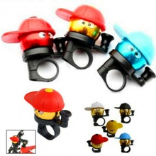 小帽车铃 打铃 儿童车用型棒球小子卡通式小帽铃铛