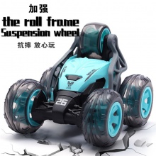 新款2.4G双面特技漂移遥控车五轮翻斗车 四驱横行攀爬玩具车