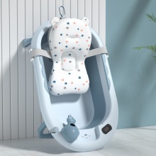家用大号可折叠感温婴儿洗澡盆宝宝浴室浴桶泡澡桶可坐躺儿童浴盆