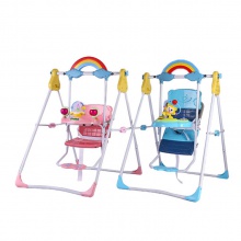 婴儿摇椅婴儿蹦蹦椅安全多功能婴儿秋千玩具椅男女通用ABS儿童塑料秋千塑料篮子袋